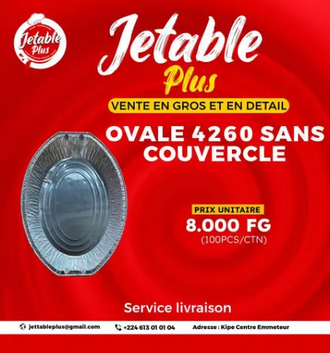 Pièce/Ovale 4260 sans couvercle